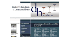 Desktop Screenshot of leuchten-dh.de